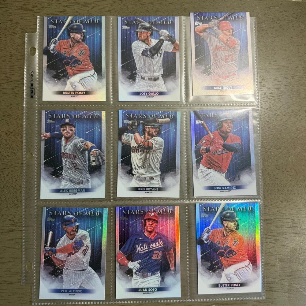 2022 Topps Stars of MLB Insert Card Lot Mike Trout Juan Soto Pete Alonso 9 Cards